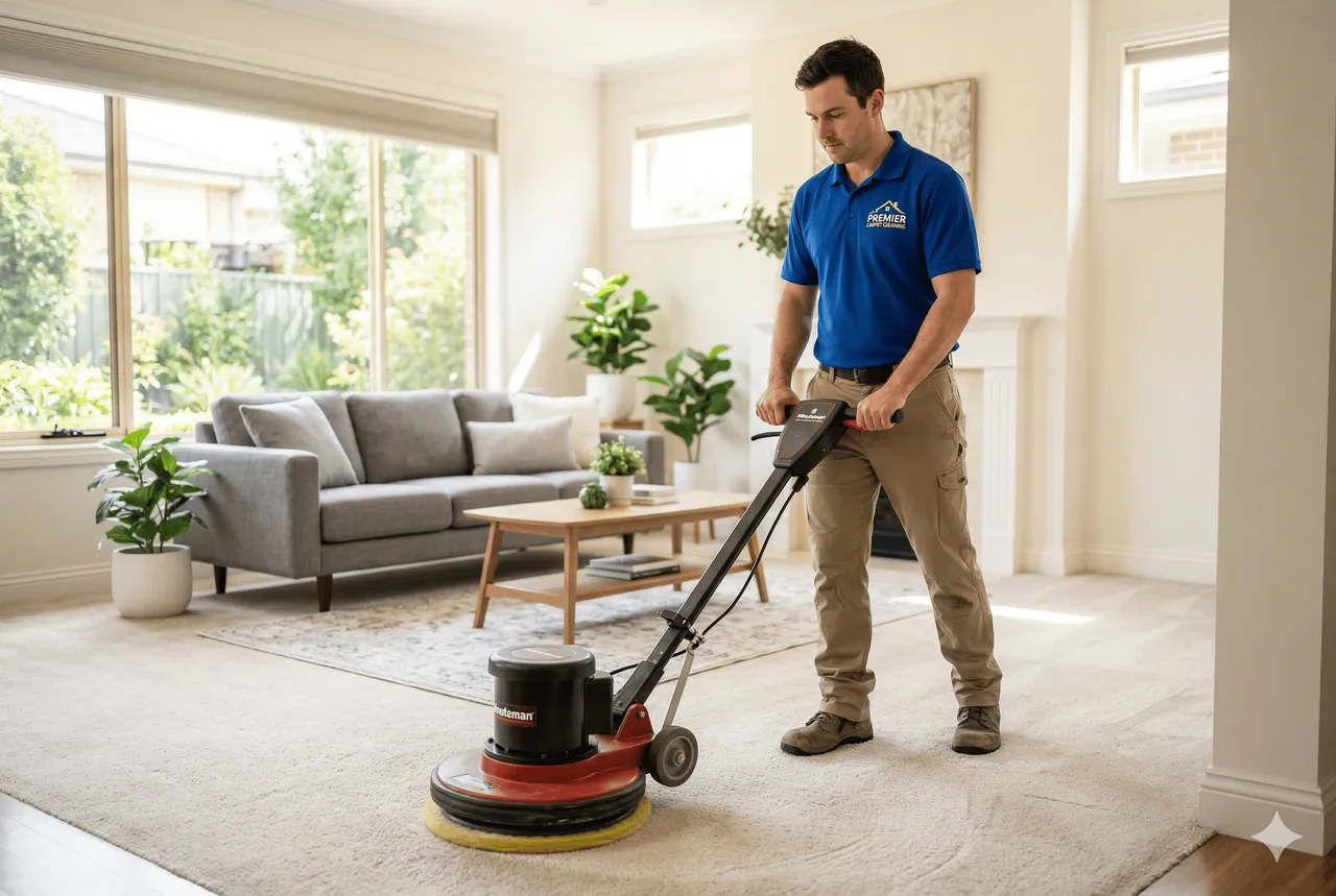 A OK Quick-Dry carpet cleaning technician in a Glendale Heights, IL home